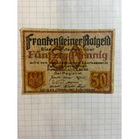 50 пфеннингов (нотгельды) г. Германия.