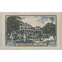 Нотгельд , 25 пфеннигов, Бад-Гарцбург 1923 год Веймарская республика