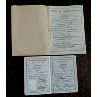 Партийный билет и учётная карточка члена КПСС 1974 г. на участника войны.