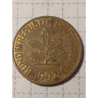 10 пфеннигов ФРГ 1992 год D