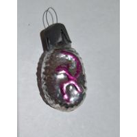 Елочная мини-игрушка  баклажка из армянского набора Малютка