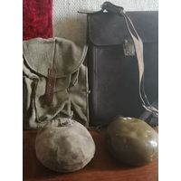 Планшет офицера 1971 в сохране.Подсумок АК.2 Фляжки.См.фото.