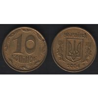 Украина __km1 10 копеек 2004 год km1.1b (0