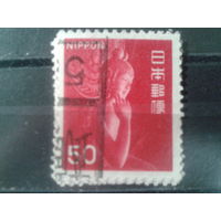 Япония, 1967. Деревянная статуя Мироку