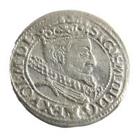 Грош 1607 герб Леварт
