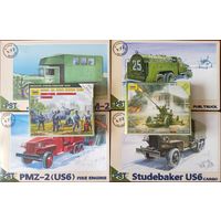 6 сборных модели 1/72: Набор к советскому аэродрому BOB.