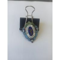 Знак - Первенство района УЗССР Тяжелый, эмаль. СССР.