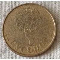 Португалия. 5 эскудо 1987 года.