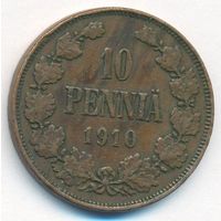10 пенни 1910 год _состояние VF/XF