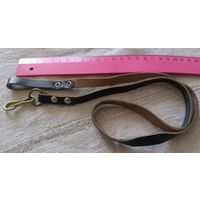 Страховочный ремешок пистолета ТТ. Кожа. Склад. Редкий с Латунным карабином. Недорогой старт!