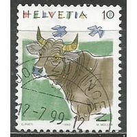 Швейцария. Корова. 1992г. Mi#1461.