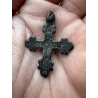 Крестик нательный старинный криновидный крест  "корсунчик"