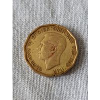 Великобритания. 3 пенса 1945 года. (4)