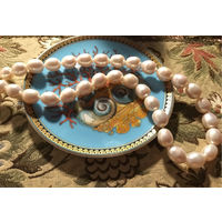 Колье Жемчуг Крупный Золотая застежка 585 Редкость