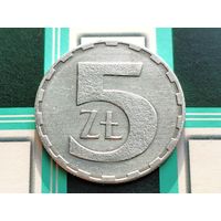 Польша. 5 злотых 1990.