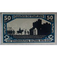Нотгельд Плён 50 пфеннигов 1921 год. Веймарская республика