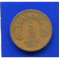 Чили 1 песо 1951