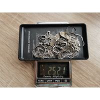 Лот (12) серебряных украшений (под ремонт, в работу) (84, 800, 875, 916, 925 и т.п.). С 1 рубля