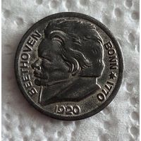 Нотгельд 10 пфеннигов 1920 г. Бонн Бетховен