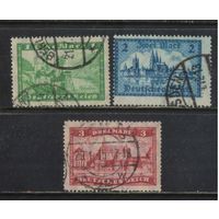 Германия Респ 1924 Виды Рейнштейн Кельн Мариенбург #364-366.