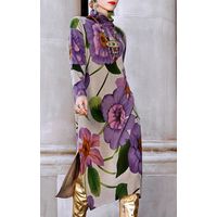 ЛЮКС! БОГЕМНЫЙ СТИЛЬ. ШИКАРНОЕ ПЛАТЬЕ/ТУНИКА С ЦВЕТОЧНЫМ ПРИНТОМ.