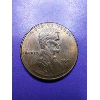 США 1 цент 2001 D