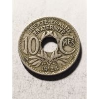Франция 10 сантим 1924
