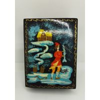 Шкатулка лаковая миниатюра