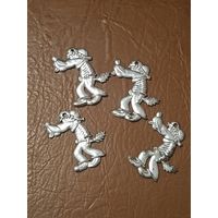 Ёлочная игрушка.Волк. Пластик