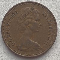 Великобритания 1 пенни 1973 г.
