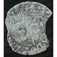 1 грош, 1629 года. Шведская оккупация Эльбинга. Густав II Адольф. Интереснейший экземпляр из личной коллекции