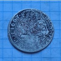 6 грош 1667 год