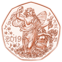 Австрия 5 евро 2019 Радость жизни UNC