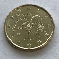 Испания 20 евроцентов 2021 - UNC!