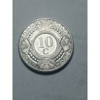 Антильские острова  10 центов 1998 года .