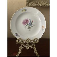 Тарелка Гвоздика Незабудки Василек живопись Мейссен Meissen Германия