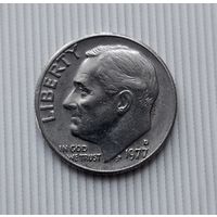 1 дайм 1977(D) года США. Красивая монета!