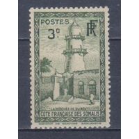 [769] Французские колонии. Французское Сомали 1938. Культура и быт.Мечеть.3с. МН