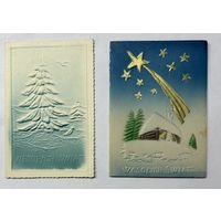 Открытки тиснение 1960-е г.