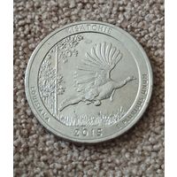 США 25 центов, 2015 Национальный лес Кисатчи P