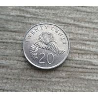 Werty71 Сингапур 20 центов 1990 орхидея Ванда Мисс Хоаким