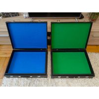 Пара ретро чемоданов ГДР для творчества винтаж