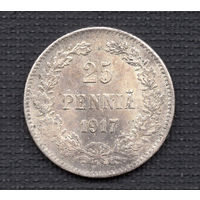 ТОРГ! 25 пенни 1917! Россия для Финляндии! Николай II ВОЗМОЖЕН ОБМЕН!