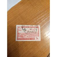 Французская колония Алжир корабли в бухте самолёт (3-10