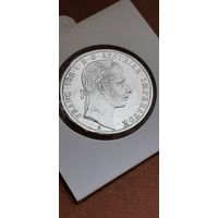 1 ФЛОРИН 1861г. Франц Иосиф. Австрийская империя.