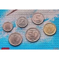 Югославия набор монет  1, 2, 5, 10, 50, 100 Динар 1993 года. Сербия, Черногория, Воеводина, Косово и Метохия UNC. RRR. Предложи свою цену или обмен!