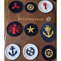 Народная Армия. ВМФ и Пограничники ГДР. Volksarmee, Volksmarine und Grenztruppen der DDR. Нашивки. Оригинал. ЦЕНА ЗА 1 ШТ.