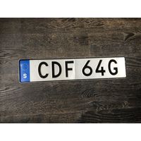 Автомобильный номер для коллекции