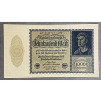 Банкнота 10000 марок 1922 год. Веймарская республика. НЕ БЫЛА В ОБОРОТЕ.