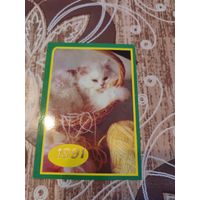 Календарик,кот,1991